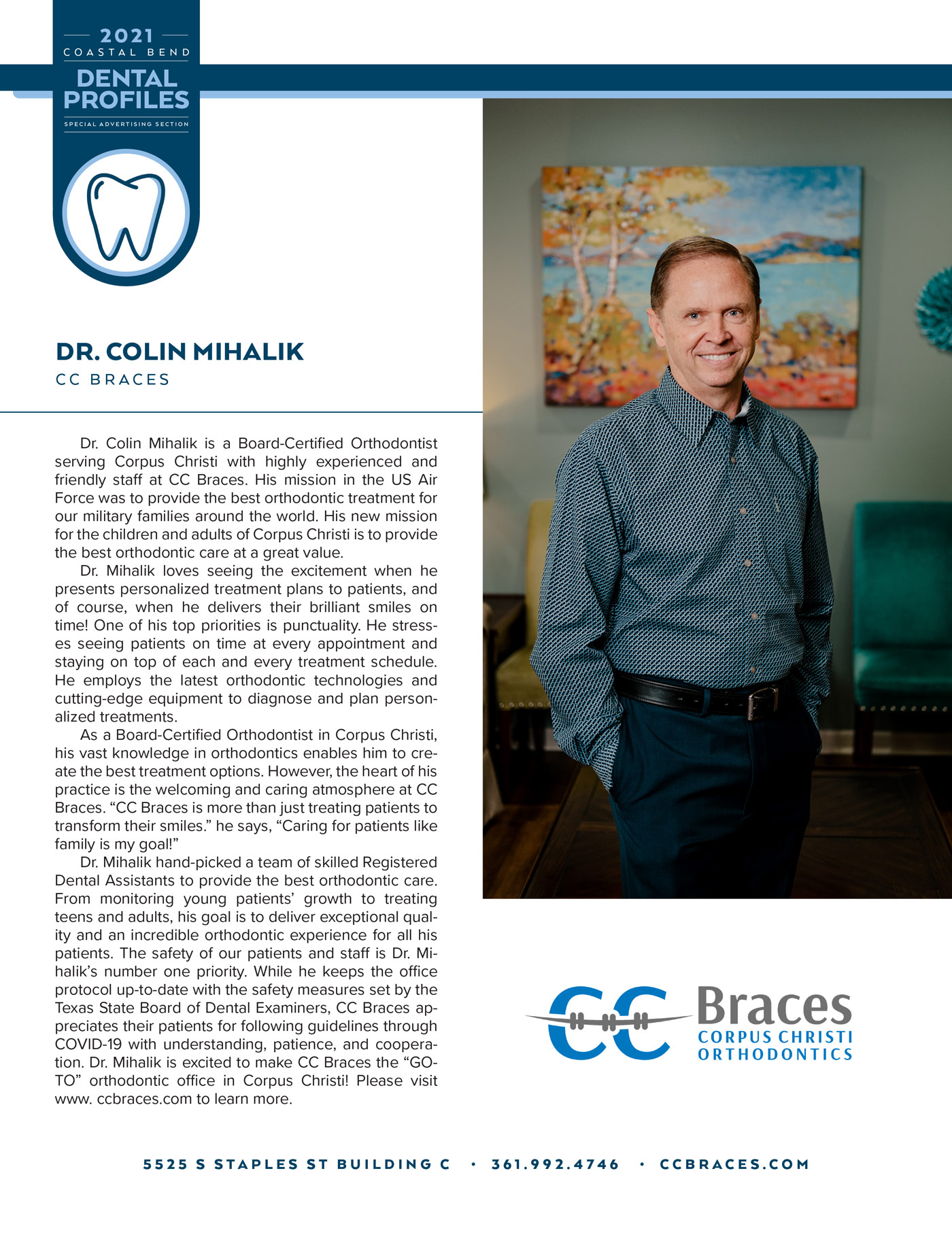 Dr. Colin Mihalik Dental Profile!